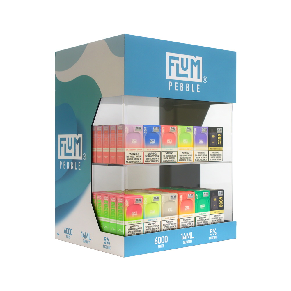 Flum Pebble 6000 Puff Disposable 5 Display 120CT